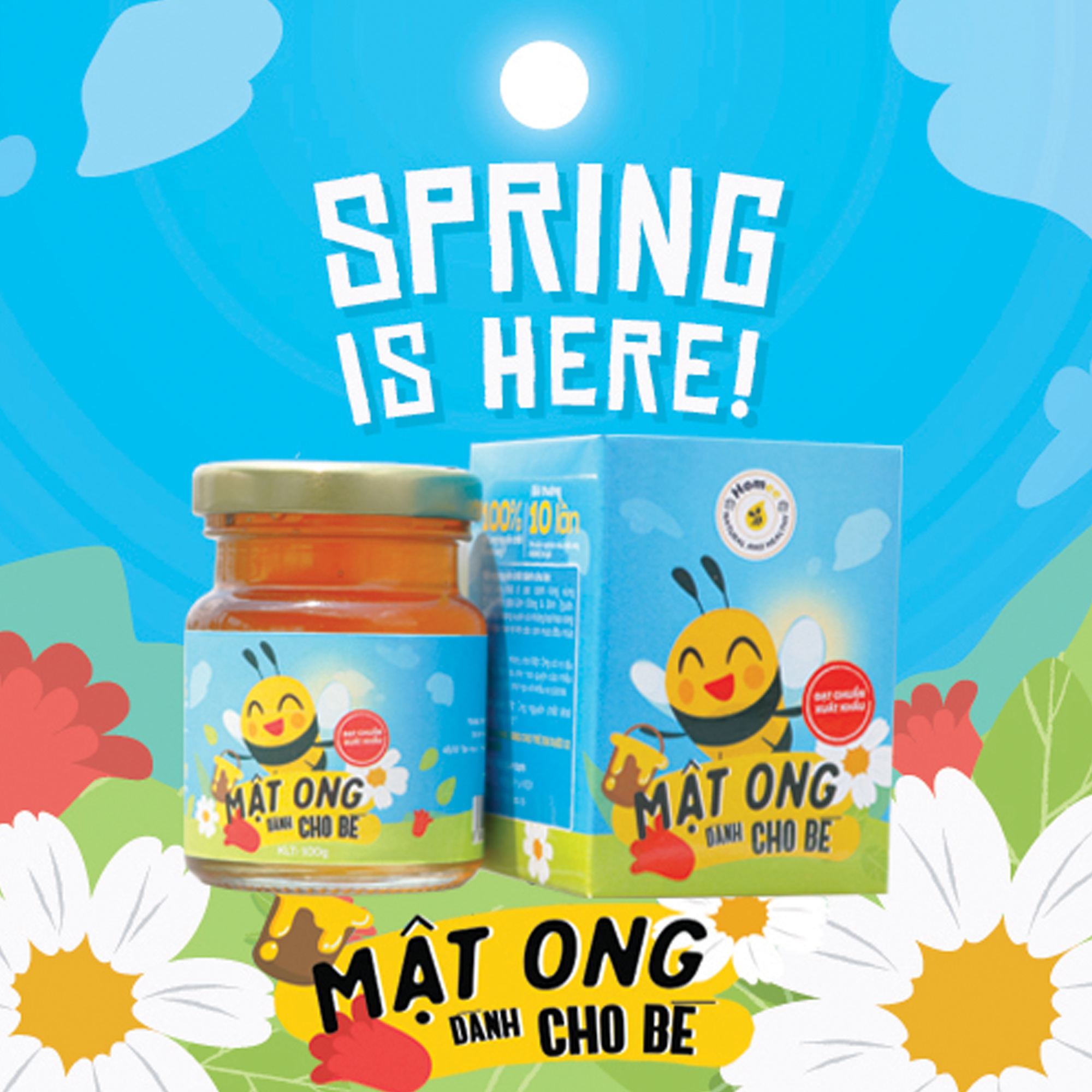 MẬT ONG AN TOÀN CHO BÉ - KHAI THÁC TỪ GIỐNG ONG Ý