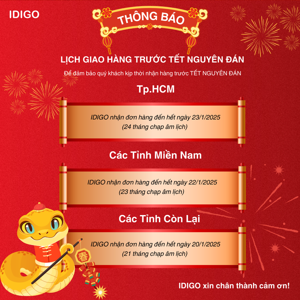 THÔNG BÁO LỊCH GIAO HÀNG TẾT NGUYÊN ĐÁN!!