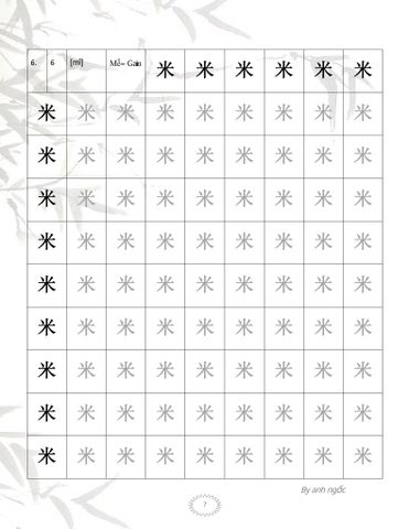 Chia sẻ miễn phí file luyện viết chữ Hán theo 214 bộ thủ