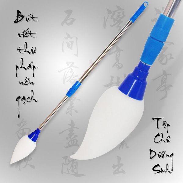 Bút viết trên nền gạch