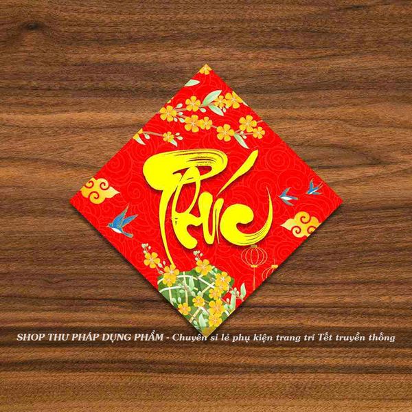 Tem dán hộp quà decal dán trang trí mứt giỏ quà hoa quả trang trí Tết