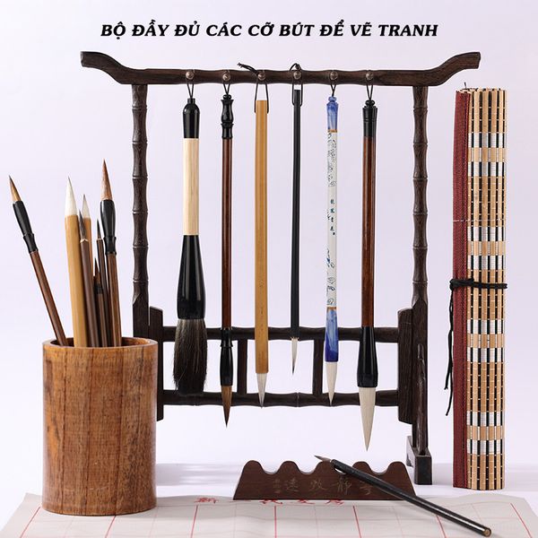 Bộ bút lông bộ cọ vẽ tranh thủy mặc