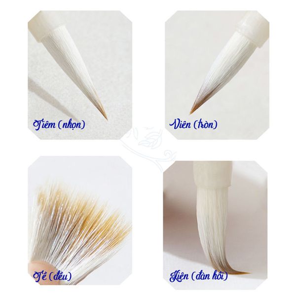 Bút lông thư pháp sứ Thanh Hoa kiêm hào phù hợp mọi thể chữ