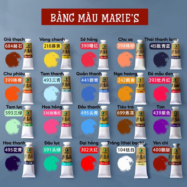 Bảng màu marie