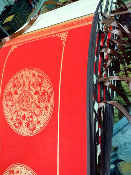 Biểu liễn câu đối đỏ kích thước 23x160cm