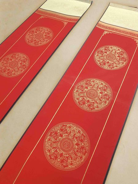 Biểu liễn câu đối đỏ kích thước 23x160cm