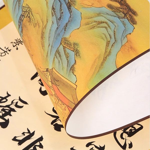 Biểu liễn thư pháp giấy xuyến chỉ viền tranh 32x88cm