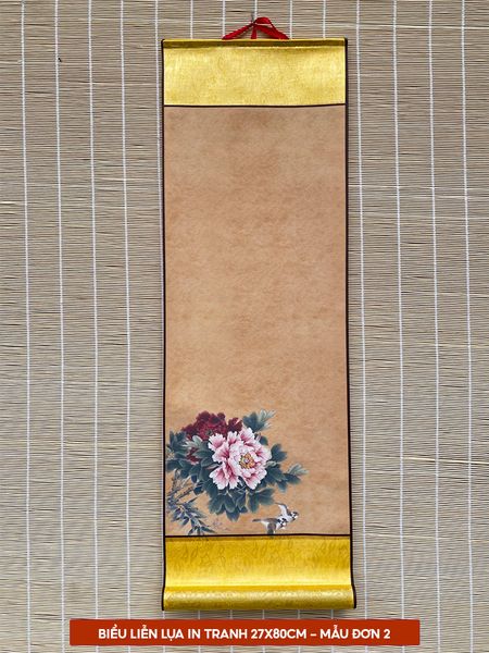 Biểu liễn lụa viết thư pháp