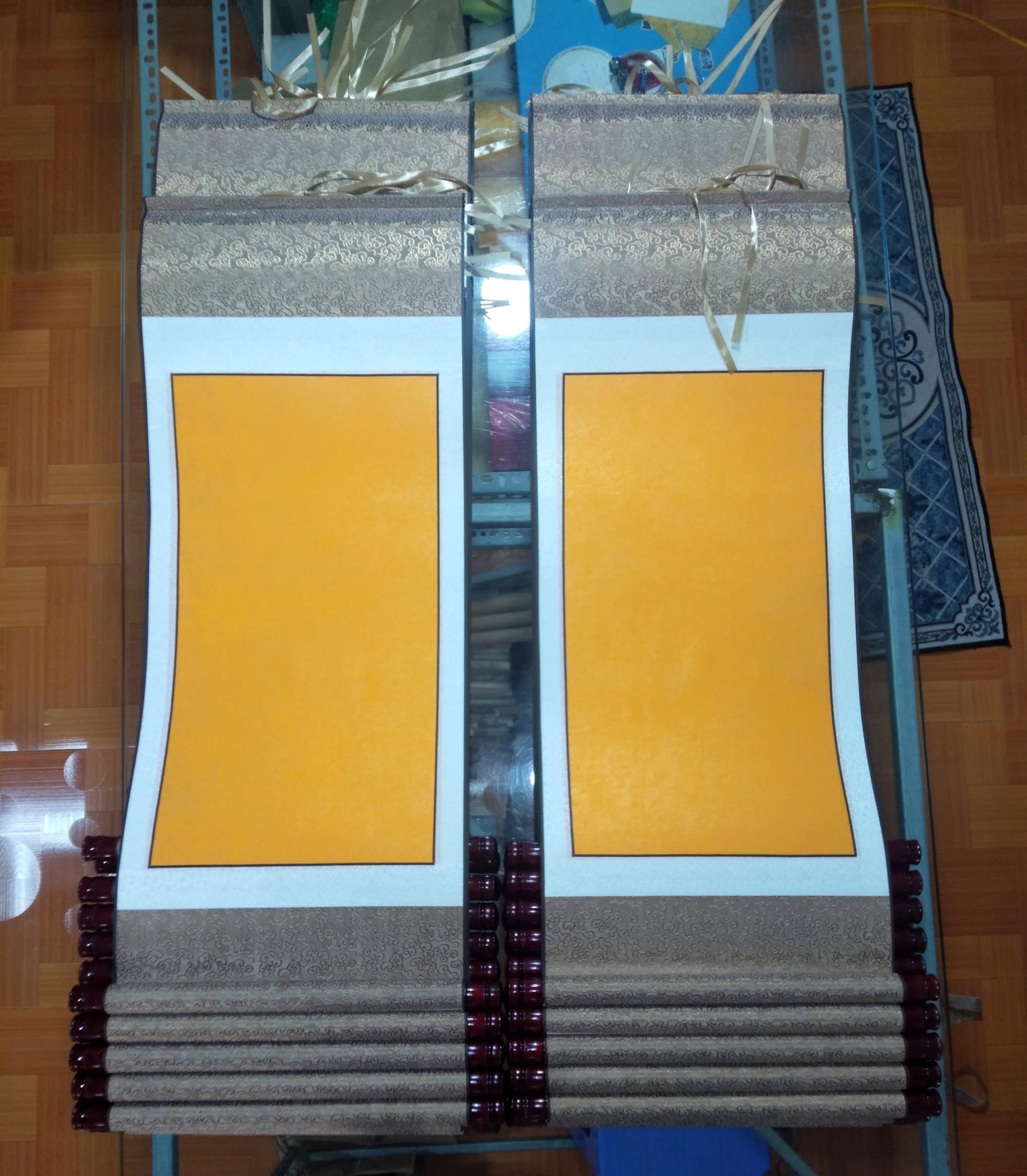 Giấy viết thư pháp xuyến chỉ nhuộm sáp 40x100cm