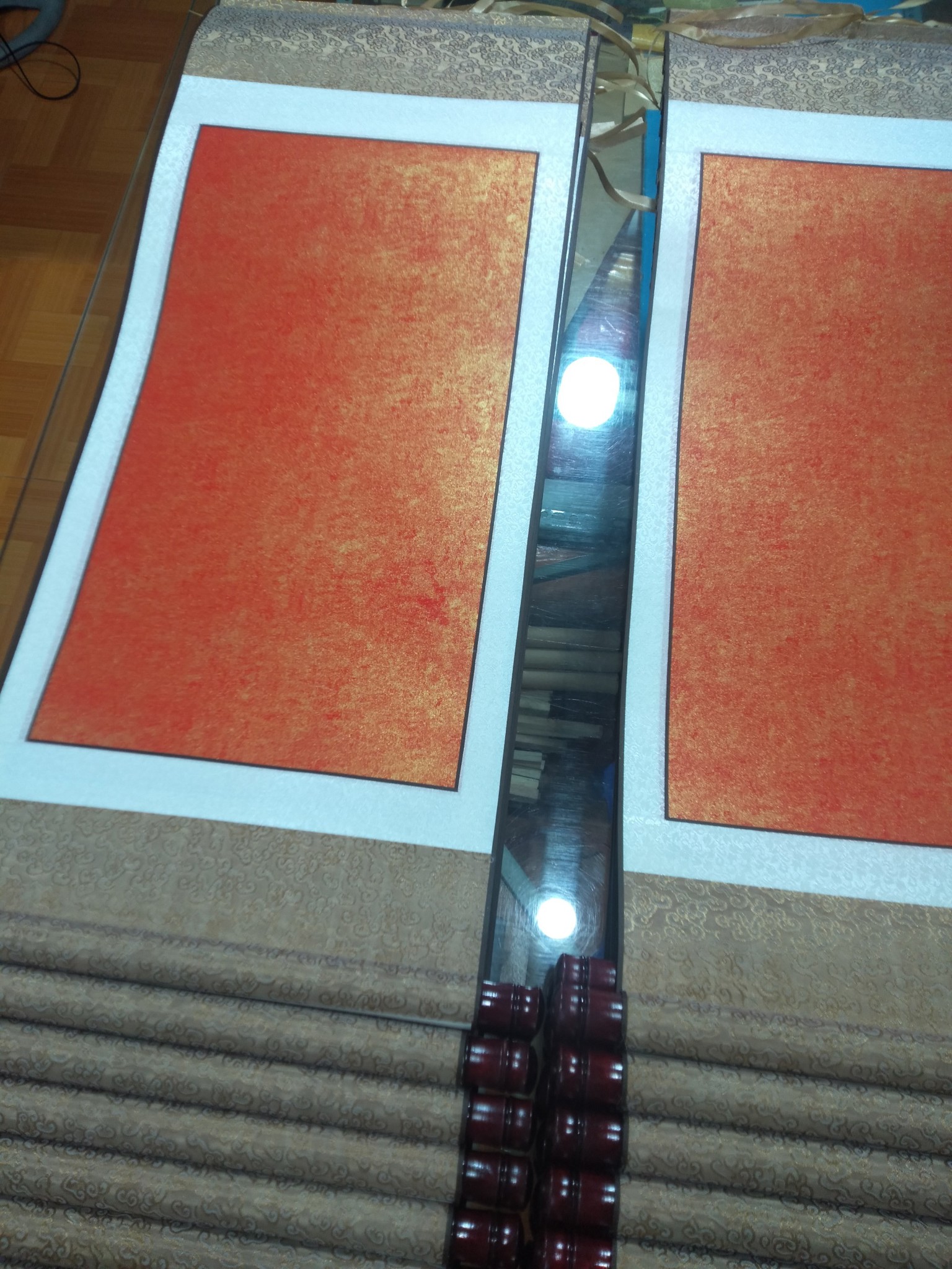 Giấy viết thư pháp xuyến chỉ nhuộm sáp 40x100cm