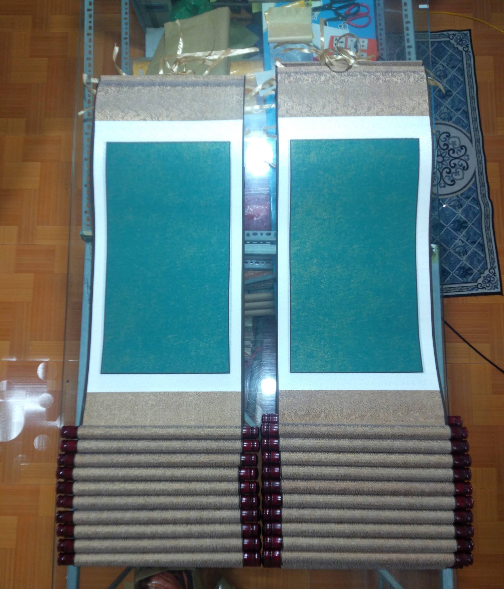 Giấy viết thư pháp xuyến chỉ nhuộm sáp 40x100cm