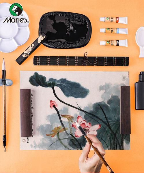 Combo vẽ tranh thủy mặc cho người mới bắt đầu 9SP