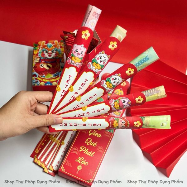 Bộ lì xì gieo quẻ 12 con giáp