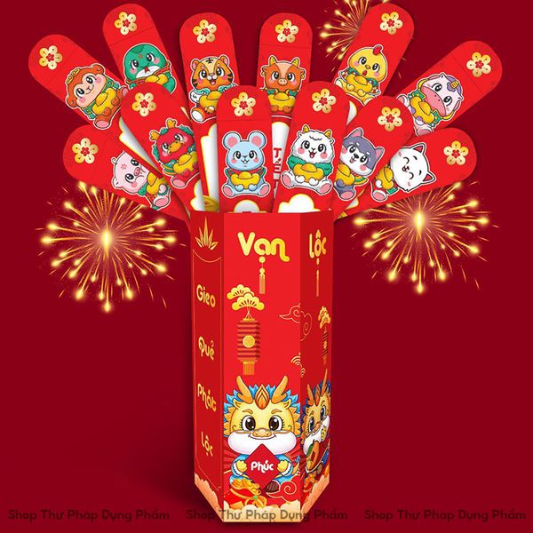 Bộ lì xì gieo quẻ 12 con giáp