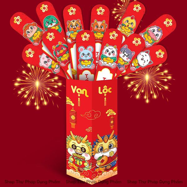 Bộ lì xì gieo quẻ 12 con giáp