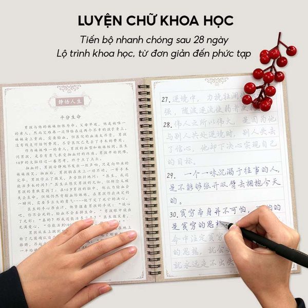 Vở luyện viết chữ Hán hành khải
