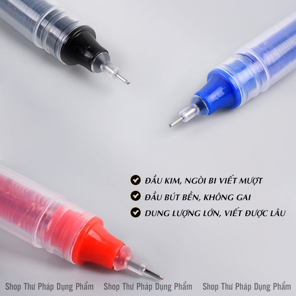 Bút gel bút bi nước nhanh khô chống lem chống nhòe ngòi 0.5mm nét chữ đều