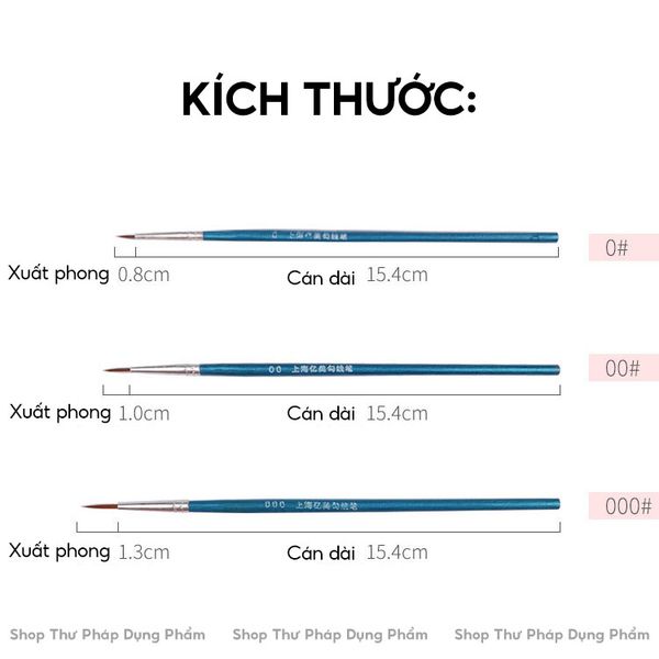 bút lông vẽ nhỏ đi viền vẽ móng