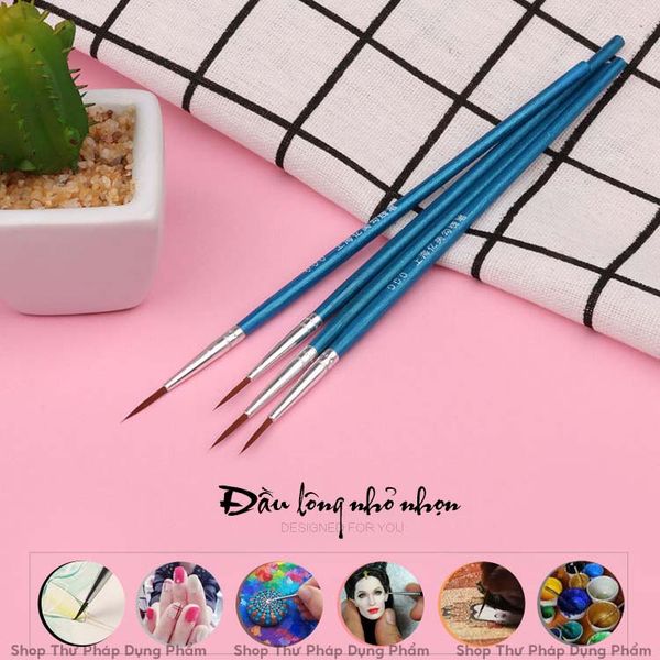 bút lông vẽ nhỏ đi viền vẽ móng