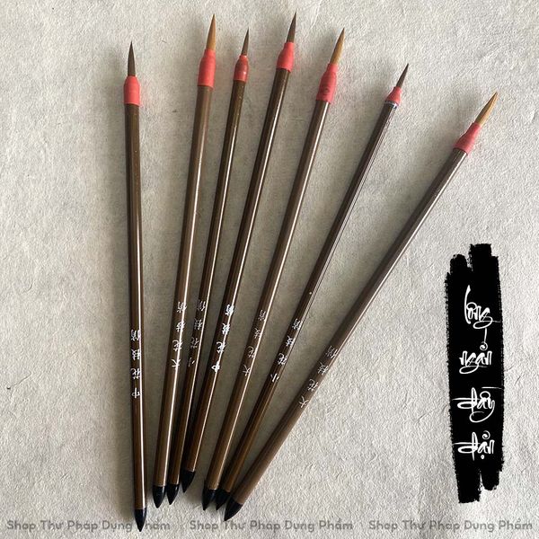 Bút lông chỉnh ngòi viết thư pháp chữ nhỏ