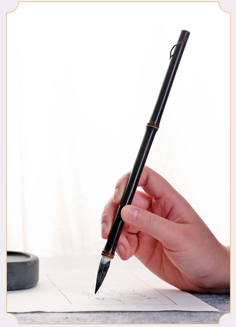 Bút lông kiêm hào viết thư pháp cán trúc