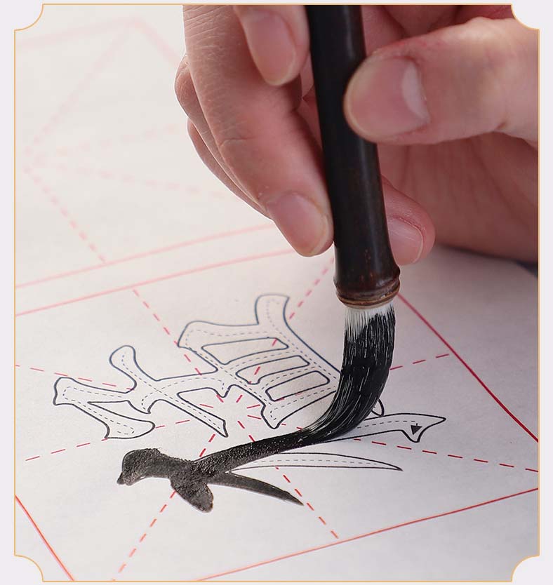 Bút lông kiêm hào viết thư pháp cán trúc