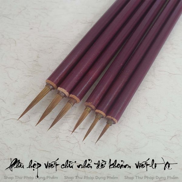 Bút lông viết chữ nhỏ, đi nét thư pháp Việt