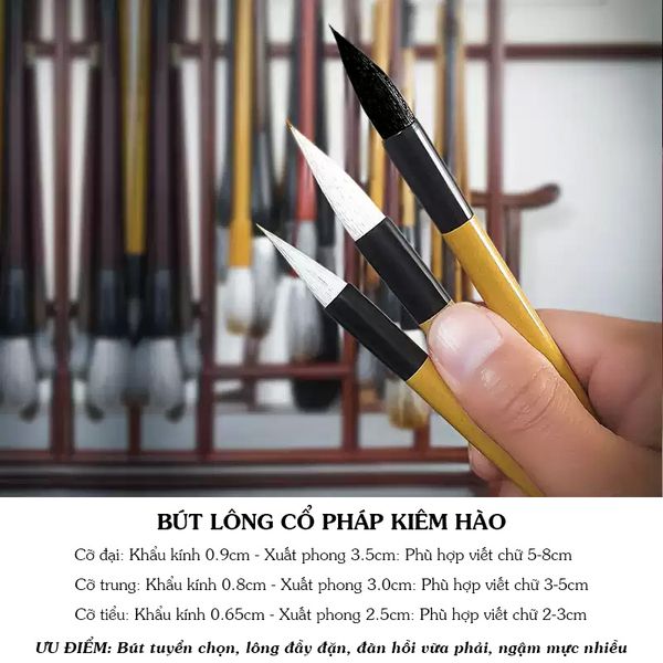 Bút lông Vương Hi Chi thủ trát viết khải thư hành thư