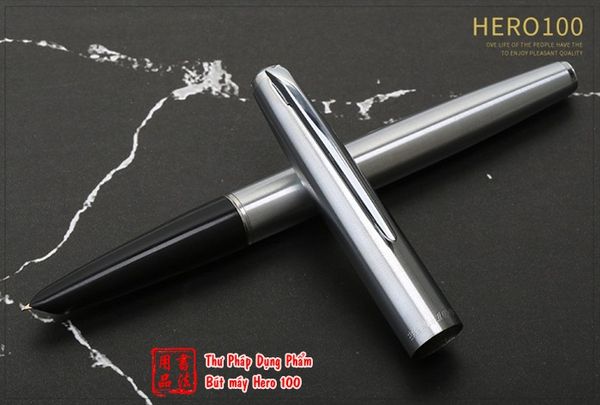 Bút Hero 100 được khắc dòng chữ Hero thương hiệu sắc nét tạo nên đẳng cấp