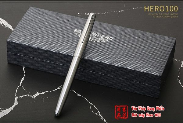Mẫu mã bút máy Hero cao cấp 100 (phiên bản cổ điển) đẹp tinh tế, được giới sưu tầm bút khen ngợi