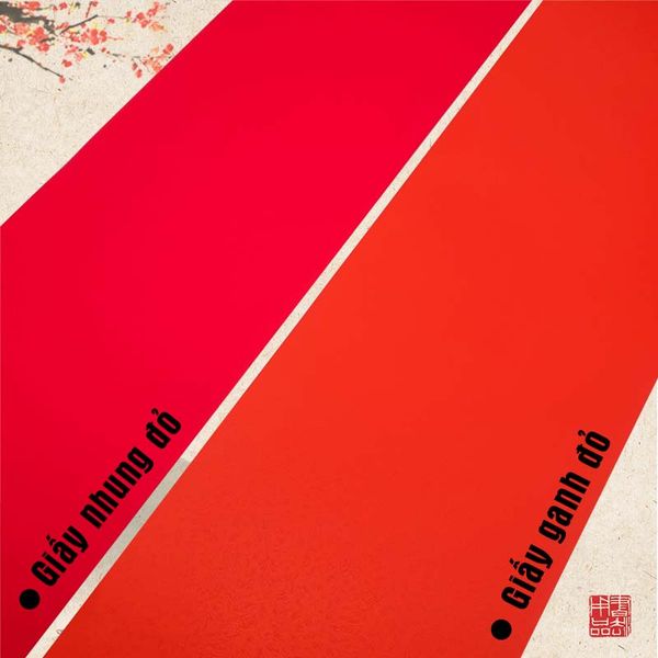 Giấy viết câu đối đỏ