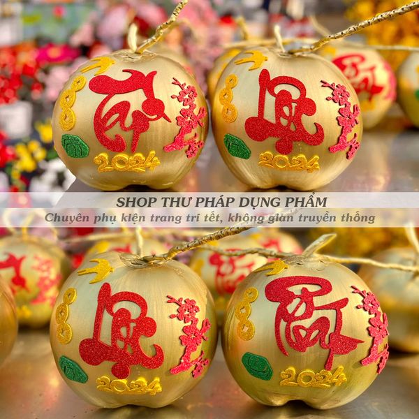 Chữ thư pháp sẵn keo trang trí tết 10cm decor không gian truyền thống