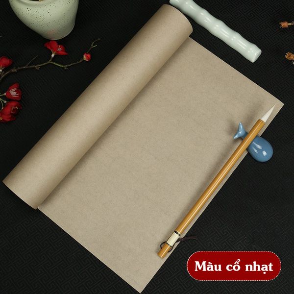 Cuộn giấy xuyến chỉ viết thư pháp bán sinh tuyên màu cổ nhã Thư Pháp Dụng Phẩm