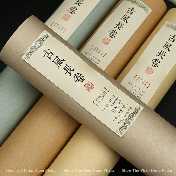 Cuộn giấy xuyến chỉ viết thư pháp bán sinh tuyên màu cổ nhã Thư Pháp Dụng Phẩm
