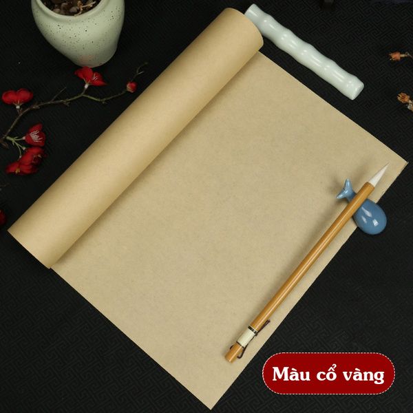 Cuộn giấy xuyến chỉ viết thư pháp bán sinh tuyên màu cổ nhã Thư Pháp Dụng Phẩm