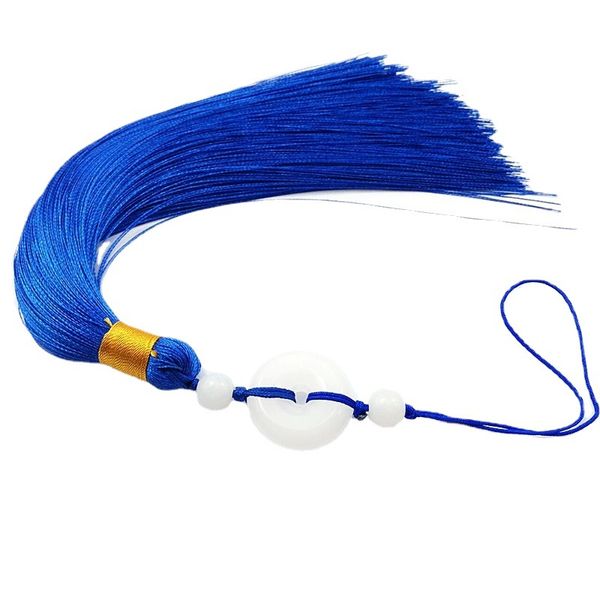 Dây treo tua rua ngọc bội bình an treo trang trí