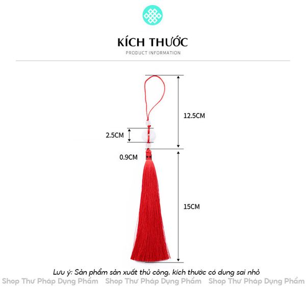 Dây treo tua rua ngọc bội bình an treo trang trí