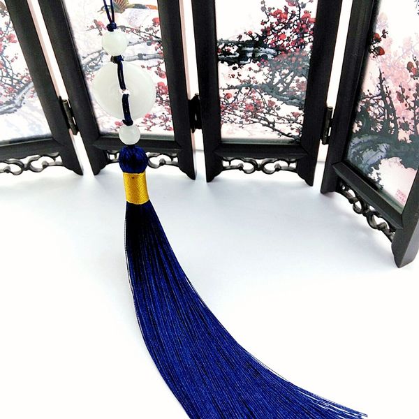 Dây treo tua rua ngọc bội bình an treo trang trí