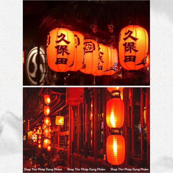 Đèn lồng đỏ dáng dài để ngoài trời trang trí tết, trung thu, sự kiện nhà hàng
