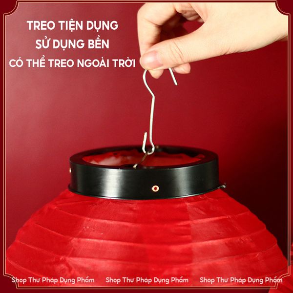 Đèn lồng đỏ dáng dài để ngoài trời trang trí tết, trung thu, sự kiện nhà hàng