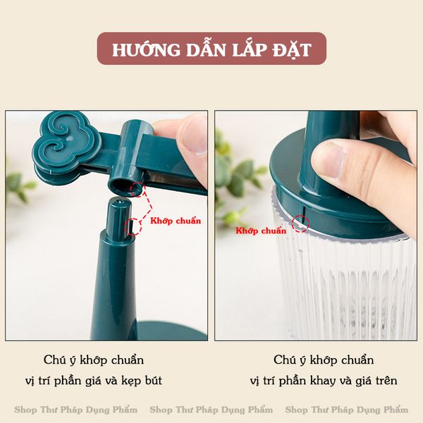 Giá treo bút lông đa năng rửa sạch và dưỡng ẩm bút lông