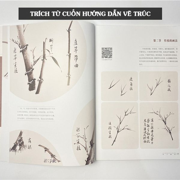 Giáo trình hướng dẫn vẽ tranh thủy mặc có video hướng dẫn