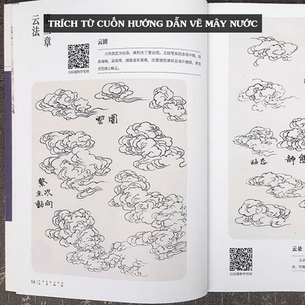 Giáo trình hướng dẫn vẽ tranh thủy mặc có video hướng dẫn