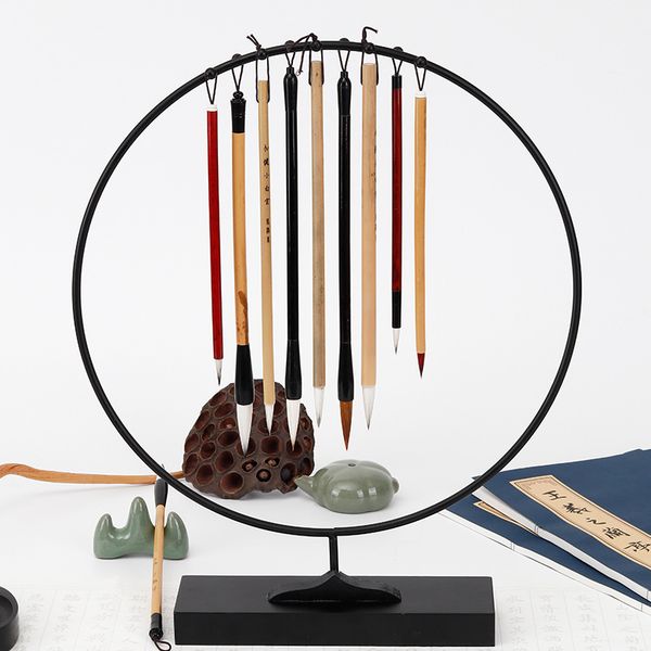 Giá treo bút lông thư pháp dáng tròn