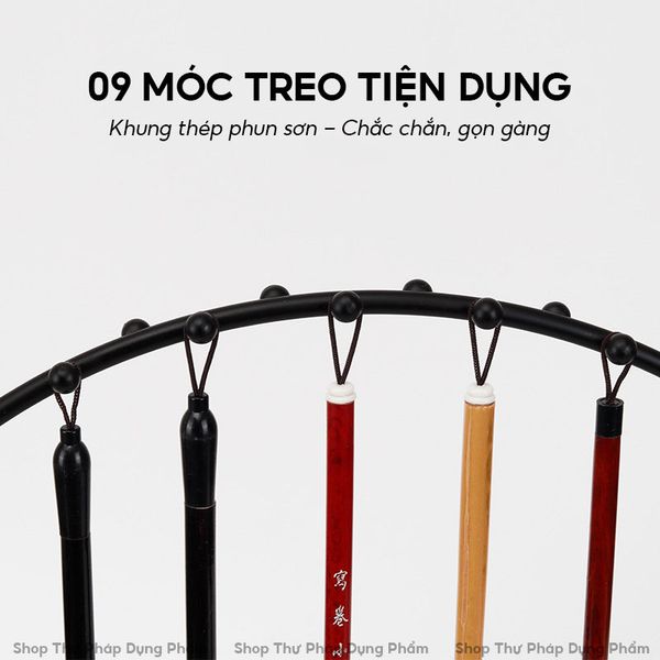 Giá treo bút lông thư pháp dáng tròn