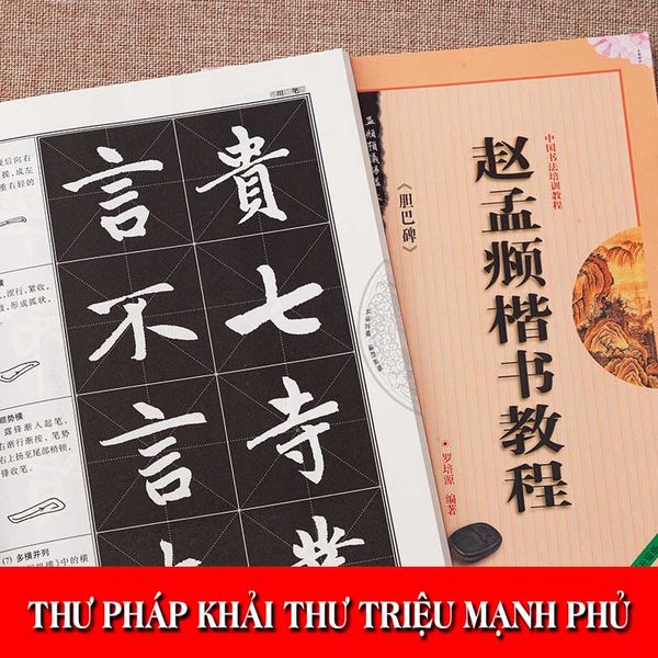 Giáo trình thư pháp khải thư Triệu Mạnh Phủ - Đảm Ba Bi