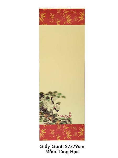 Giấy ganh in tranh viết thư pháp 27x79cm