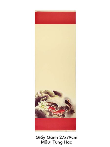 Giấy ganh in tranh viết thư pháp 27x79cm