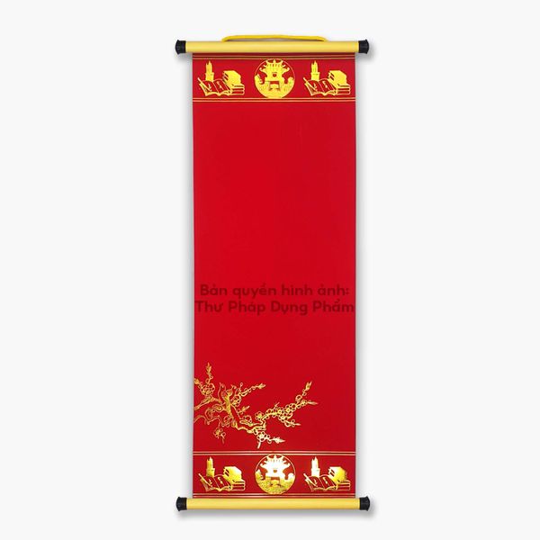 Giấy nhung đỏ, giấy đỏ viết thư pháp