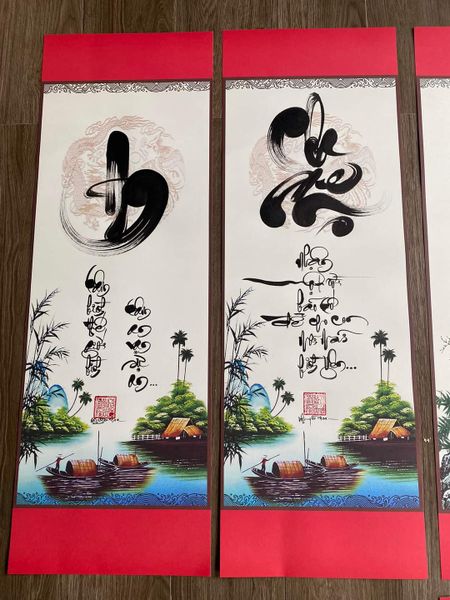 Giấy ốp viết thư pháp